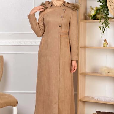 fleece jacket long coat wool & blends winter autumn fall apparel clothes - 55 usd