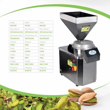 pistachio and nuts grating machine - 2700 usd