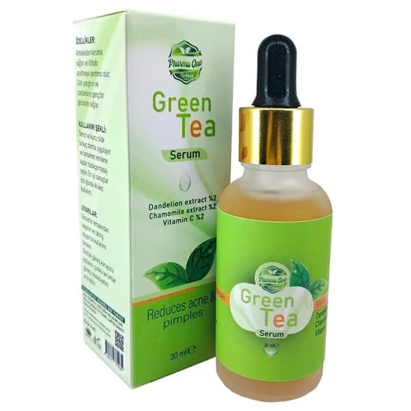 green tea serum for grains and pimples - 15 usd $