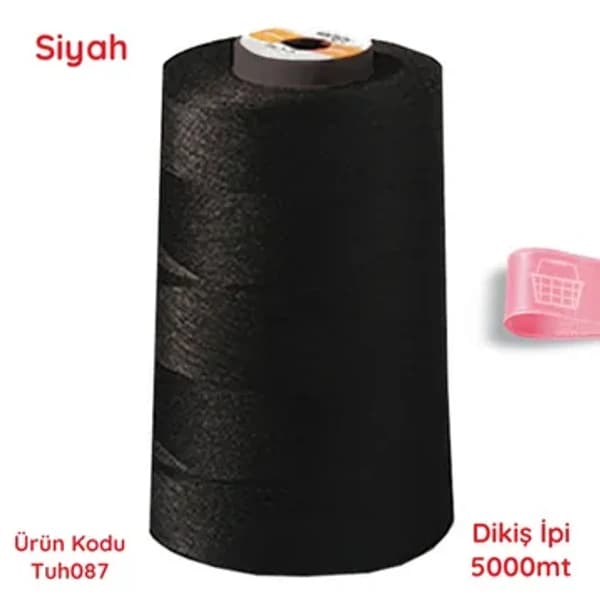 sewing thread 5000mt black and white - 2.49 ~ 2.5 usd $