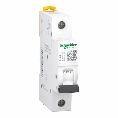 a9k24125 miniature circuit breaker - ik60n - 1 pole - 25 a - c curve - 3 usd