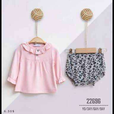 girls blouse and shorts - 6.29 usd
