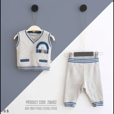 trousers and a baby boy's jacket, 5 months old - 5.99 usd