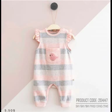summer baby overalls for girls - 5.49 usd