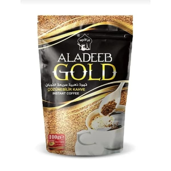 aladeeb gold  instant coffee  100gr - 2.07 ~ 2.08 usd $