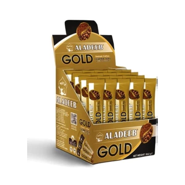 aladeeb gold  instant coffee  2gr - 2.49 ~ 2.5 usd $