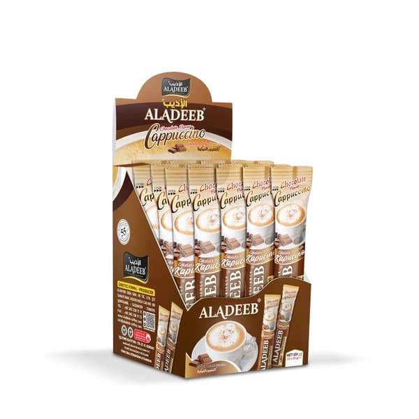 aladeeb chocolate flavor cappuccino - 2.63 ~ 2.65 usd $