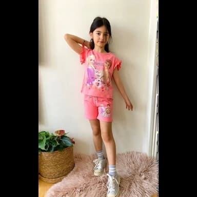 shorts and blouse set for girls - 5.49 usd