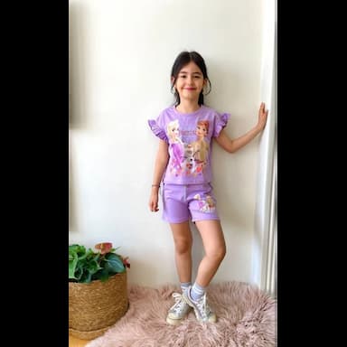 shorts and blouse set for girls - 5.49 usd