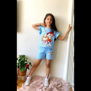 shorts and blouse set for girls - 5.49 usd