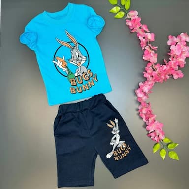 crew neck printed short sleeve boys shorts pajamas set - 14.99 usd
