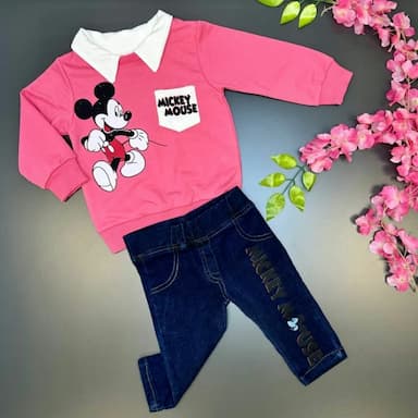 mouse print boys shorts set - 14.99 usd