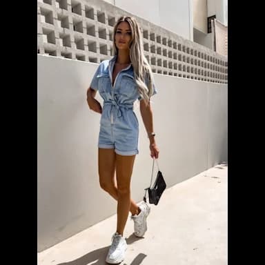 denim overalls - 21.99 usd