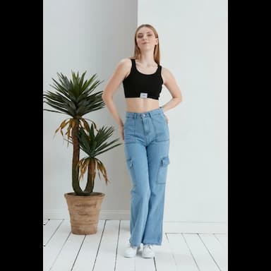 women's loose jeans fashion loose jeans pants - 7.99 usd