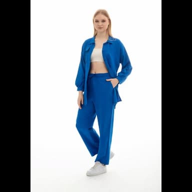 bürümcük fabric jacket pants hijab suit - 17.99 usd