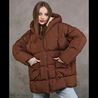 long inflatable coat tan - 12.99 usd