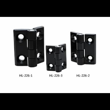 zinc alloy hinge (black powder coated) - 1 usd