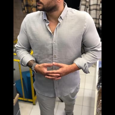 100% cotton men's shirt - 6.35 usd