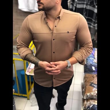 striped knit dobby shirt for men - 8.5 usd