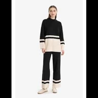 irmak kerekli women's oversize knitwear bottom top tracksuit set - 16.49 usd