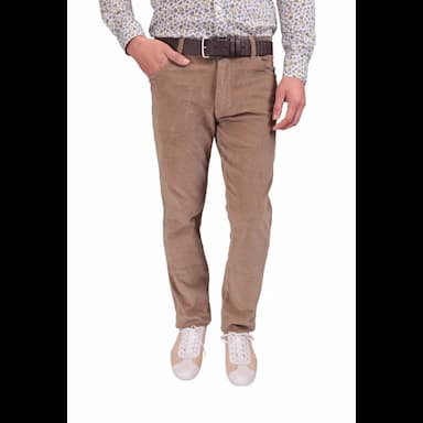 daniel voi men's velvet light beige trousers regular fit - 138.74 usd