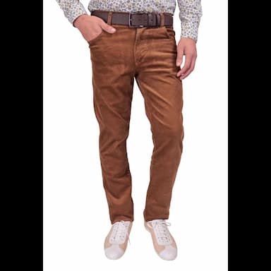 daniel voi men's velvet camel trousers regular fit - 138.74 usd