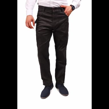 daniel voi men's velvet grey trousers regular fit - 138.74 usd
