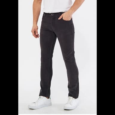 daniel voi velvet anthracite men's regular fit trousers - 138.74 usd