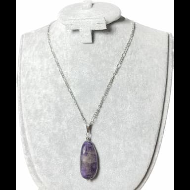 single stone necklaces made from natural stones - 4.19 usd