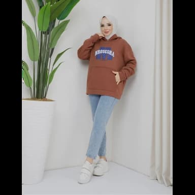 raised & hooded sweatshirt - 13.99 usd