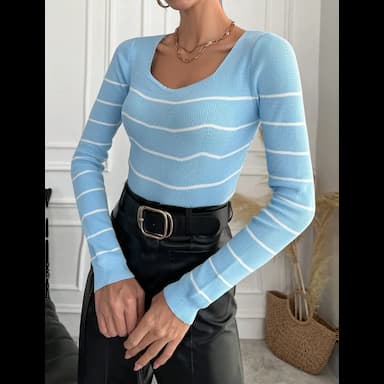 striped knitwear - 4.99 usd
