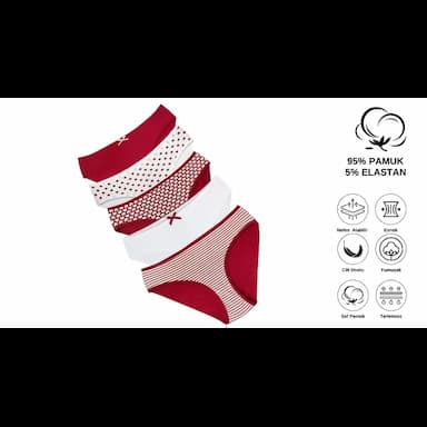 cotton girls' panties made in turkey top quality. - 3.6 usd